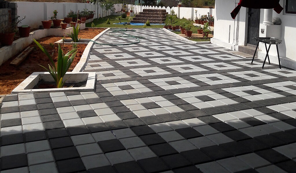 rectangular concrete pavers